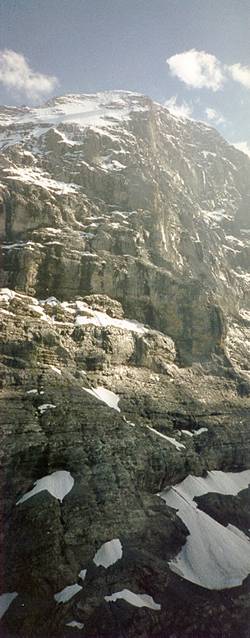 Fin de journ�e dans la face Nord de l'Eiger